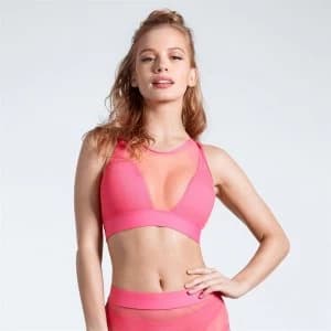 USA Pro Hi Mesh Bikini Top Ladies - Coral