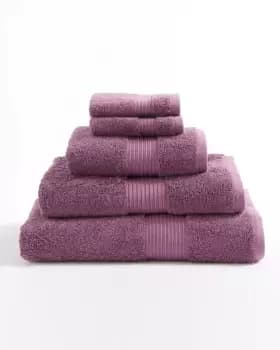 Cotton Traders 2 Pack Pima Face Cloths in Purple