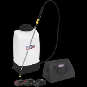 Sealey CP20VGBS 20v Cordless SV20 Series Garden Backpack Sprayer 1 x 2ah & 1 x4ah Li-ion Charger Bag