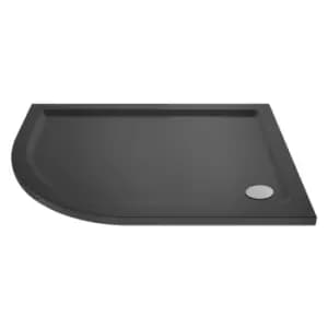 Hudson Reed Offset Quadrant Shower Tray Left Hand 1200 x 900mm - Slate Grey