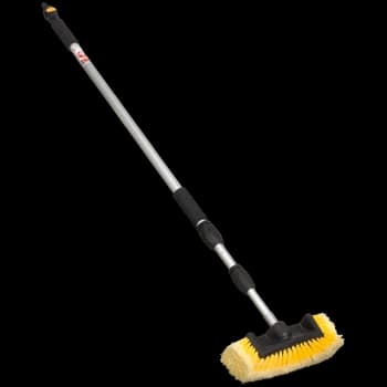 Sealey Telescopic Flo-Thru Wash Brush for Hose Pipes