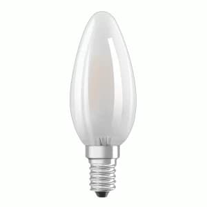 Osram Frosted 40W Equivalent LED Candle SES Bulbs, Warm White - 3 Pack