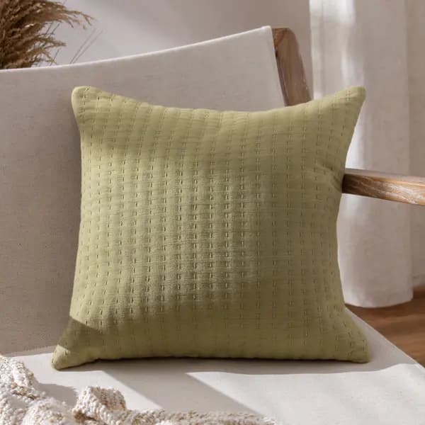 Hush Cushion Avocado, Avocado / 45 x 45cm / Polyester Filled