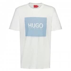 Hugo Boss Dolive 212 Logo T-Shirt White Size L Men