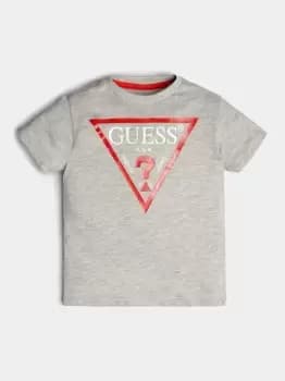 Guess N73I55-K5M20-M90 boys's Childrens T shirt in Grey. Sizes available:2 ans