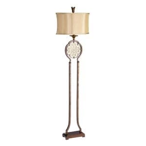 1 Light Floor Lamp British Bronze, E27