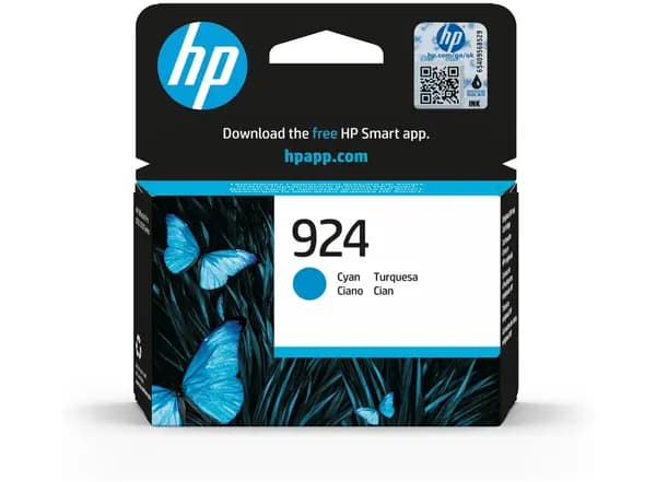 HP 924 Cyan Ink Cartridge - 4K0U3NE (Original)