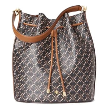 Lauren by Ralph Lauren Lauren Ralph Lauren Andie 22 Bucket Bag - Tan Heritage