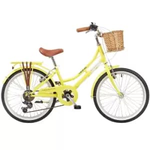 Viking Belgravia Girls Traditional Heritage 20" Wheel 6 Speed Bike - Lemon