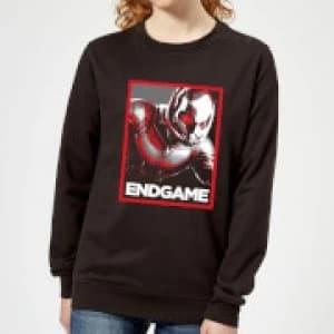 Avengers Endgame Ant-Man Poster Womens Sweatshirt - Black