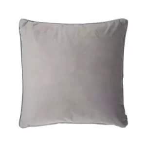 Malini Luxe Velvet Cushion, Grey