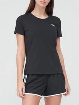 adidas Designed 2 Move Lo T-Shirt - Black, Size S, Women