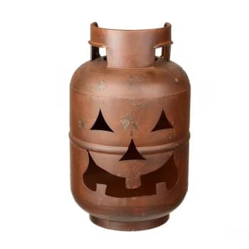 Upcycled Metal Pumpkin Lantern by Heaven Sends