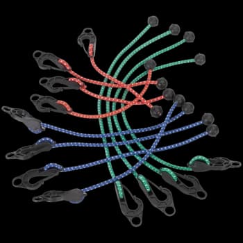 Sealey 12 Piece Assorted Tarpaulin Cords Set