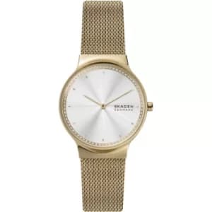 Skagen Freja Two-Hand Gold-Tone Stainless Steel Watch