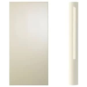 Cooke Lewis High Gloss Cream Curved wall pilaster kit H757mm W70mm D355mm