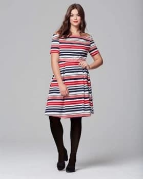 Lovedrobe Bardot Skater Dress