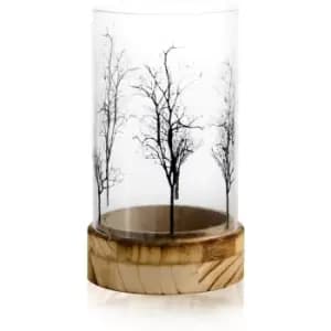 Tree Design Tealight Candle Holder M&W - Clear