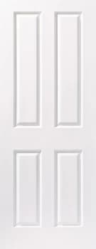 Wickes Stirling Internal White Finished 4 Panel Moulded Door - 1981 x 686mm
