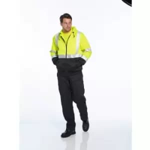 Portwest - B315YBR5XL - sz Hi-Vis Two-Tone Zipped Hoodie - Yellow/Black