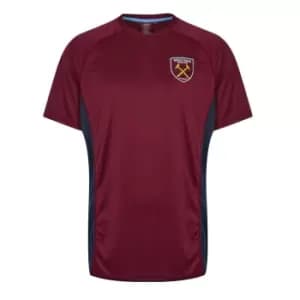 Source Lab Lab West Ham United FC Poly T-Shirt Mens - Red