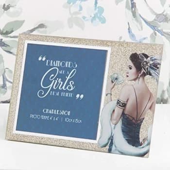 4" x 4" - Charleston Sparkle Glass Photo Frame