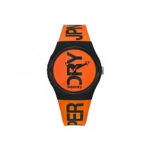 Superdry Ladies Womens Orange Urban Wrist Watch Silicone SYG189OB