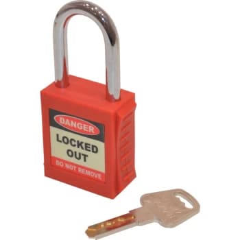 Safety Lockout Red Key Padlock - 20MM