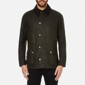 Barbour Heritage Mens Ashby Wax Jacket - Olive - S