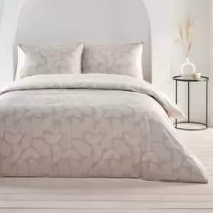 Appletree Style Nola Retro Print 100% Cotton Reversible Duvet Cover Set, Natural, Single