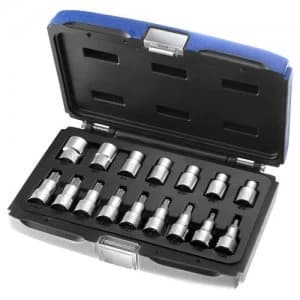 Expert by Facom 16 Piece 1/2" Drive Torx Socket and Socket Bit Set Metric 1/2"