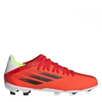 adidas X .3 Childrens FG Football Boots - Red/SolarRed