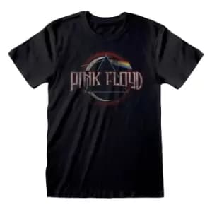 Pink Floyd Unisex Adult Dark Side Of The Moon Circle T-Shirt (L) (Black)