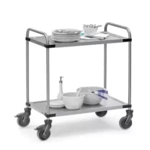 Slingsby Modular Stainless Steel Trolley, 1000 x 500MM With 2 Shelves