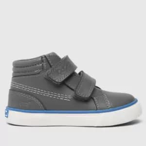 Kickers Grey Tovni Hi Padded Boys Toddler Boots