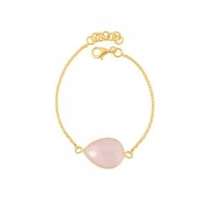 Juvi Designs Gold vermeil egadi teardrop bracelet Pink
