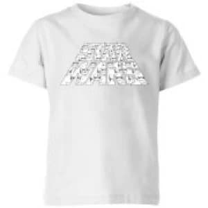 Star Wars The Rise Of Skywalker Trooper Filled Logo Kids T-Shirt - White - 11-12 Years