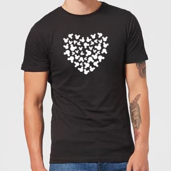 Disney Mickey Mouse Heart Silhouette T-Shirt - Black - 3XL - Black