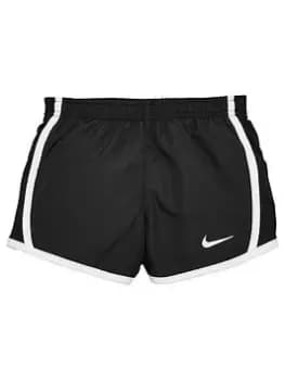 Nike Girls Dry Tempo Shorts - Black/White, Size 2-3 Years, Women