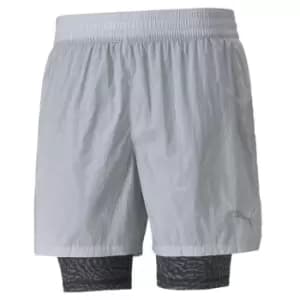 Puma Run 5" Shorts Mens - Grey