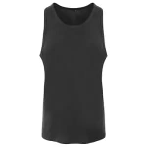 AWDis Just Ts Mens Tri-Blend Vest (L) (Heather Black)