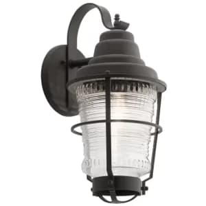 Kichler Chance Harbor Outdoor 1 Light Wall Lantern Weathered Zinc IP44