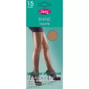 Silky Womens/Ladies Shine Tights (1 Pair) (Small (32a-36a)) (Nude)