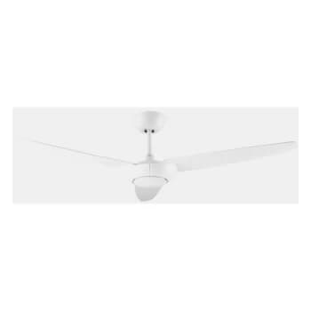 Leds-c4 Lighting - LEDS C4 Lodos 3 Blade 130cm Ceiling Fan with LED Light White