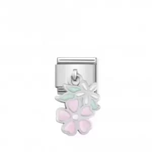Nomination Composable Classic Charms Enamel Double Flower Link 331805/10