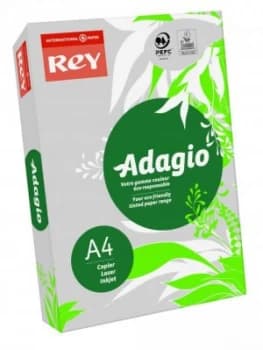 Rey Adagio A4 Paper 80gsm Grey Ream 500 Sheets