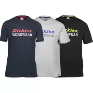 Dickies Mens Rutland 3 Pack Graphic T-Shirt Extra Extra Large