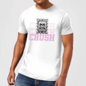Super Mario CRUSH CRUSH CRUSH Mens T-Shirt - White - 3XL