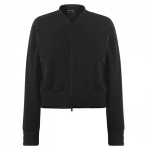 USA Pro Fleece Bomber Jacket Ladies - Black