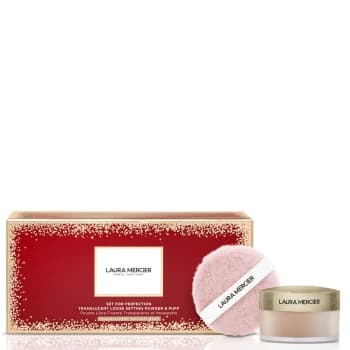 Laura Mercier Set For Perfection Translucent Loose Setting Powder and Puff Set 10g- Medium Deep